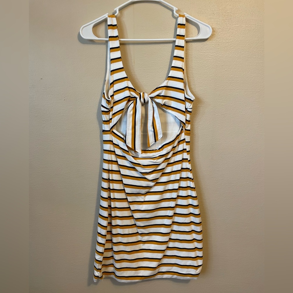 NWT A&F Abercrombie and Fitch Stretchy Striped Dress Size S/M (Medium Petite)